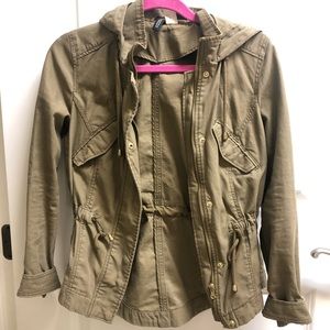 Army Green hooded jacket